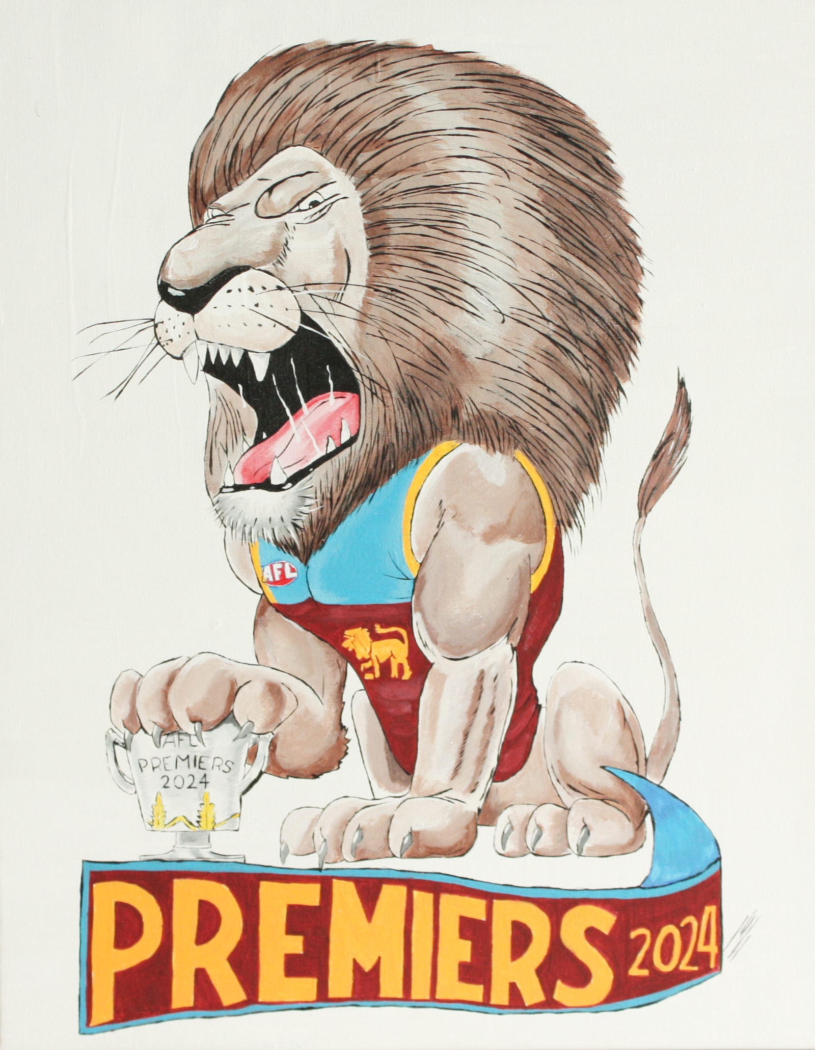 Lions Painting